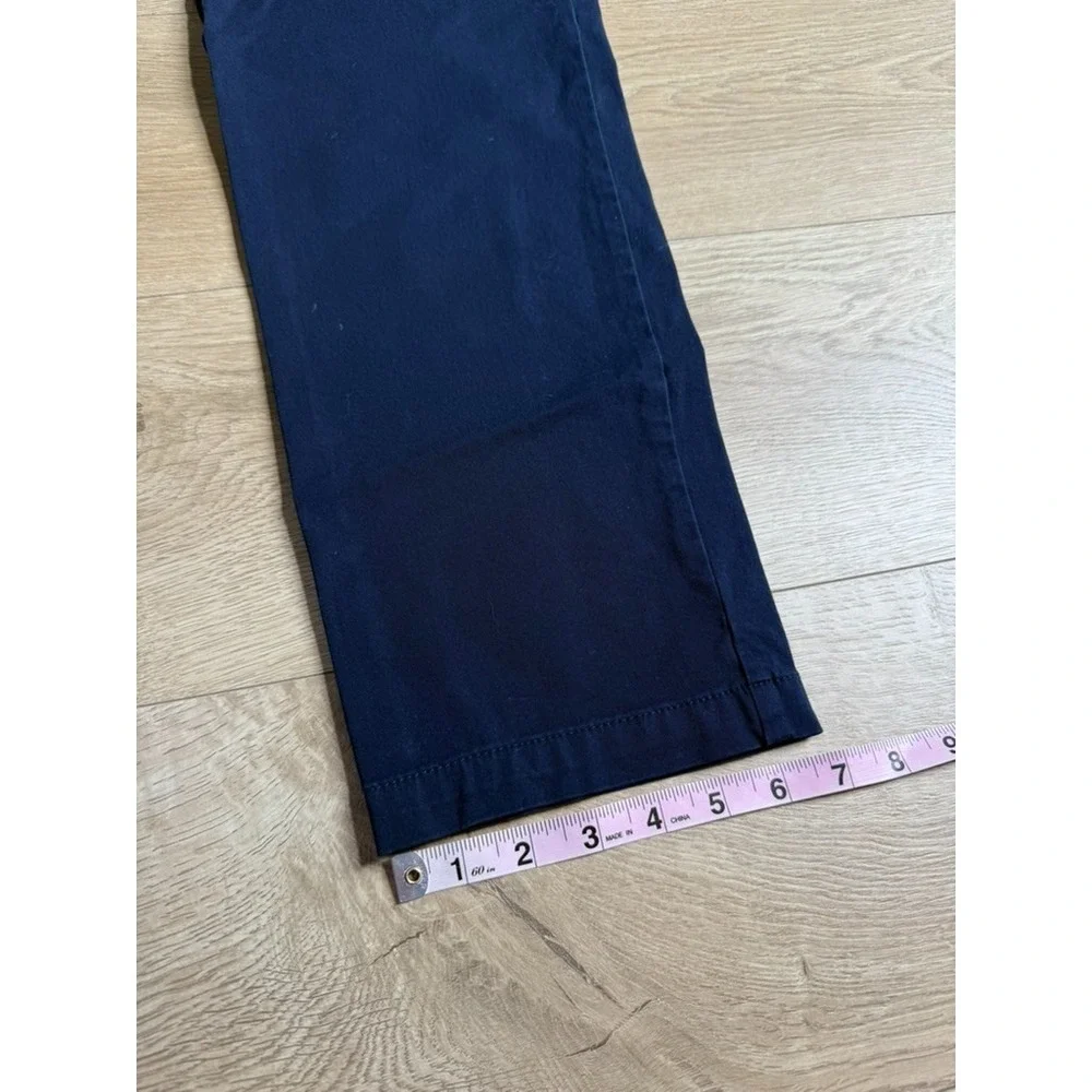 EUC Mens J.Crew Slim Dock Pant navy blue drawstring waist pull on cordura size M